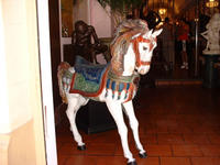 horse seen while shopping